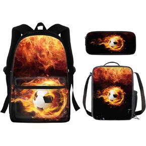 FOR U DESIGNS Kitten Cat Teens Backpack Set Canvas Girls School Bags Bookbags 3 in 1