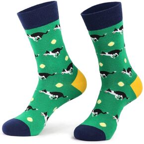 Knapfold Men's Dog Animal Funny Socks Novelty Casual Crew