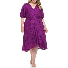 DKNY Women's Plus Soft Everyday Fit and Flare Dress in Saudi Arabia