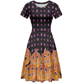 Allinterest Casual Midi Dress for Women Simple Pretty Soft Breathable Practical Short Sleeve Elegant Party Dress