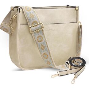 WOOMADA Hobo Handbag for Women Vegan Leather Crossbody Bags Trendy Shoulder Bag with 2 Adjustable Strap in Kuwait