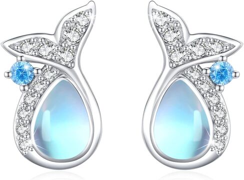 أقراط على شكل حيوانات S925 من الفضة الإسترليني القط/القنفذ/الباندا/الراكون/الكسل/البطريق/الفيل/الثعبان/أقراط قنديل البحر أقراط على شكل قطة أقراط مجوهرات على شكل حيوانات هدايا للنساء والفتيات in Kuwait