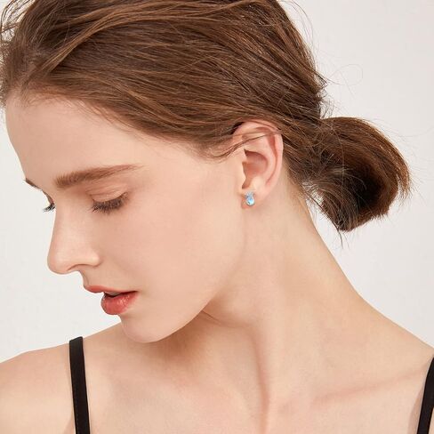 أقراط على شكل حيوانات S925 من الفضة الإسترليني القط/القنفذ/الباندا/الراكون/الكسل/البطريق/الفيل/الثعبان/أقراط قنديل البحر أقراط على شكل قطة أقراط مجوهرات على شكل حيوانات هدايا للنساء والفتيات in Kuwait