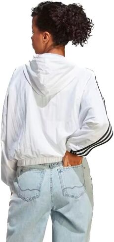 adidas Women's Essentials 3-Stripes Woven Windbreaker in Saudi Arabia