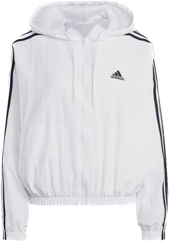 adidas Women's Essentials 3-Stripes Woven Windbreaker in Saudi Arabia