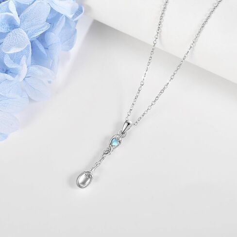 JERWLI Spoon Necklace Sterling Silver Tree of Life Spoon Pendant Necklace Moonstone Spoon Jewelry for Women Girls Gifts in Saudi Arabia