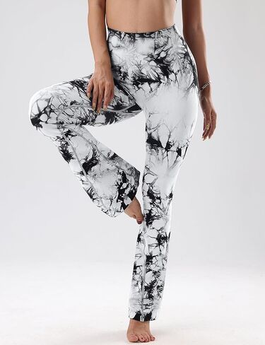 سروال يوجا نسائي من OVESPORT بدون خياطة وصبغ متوهج بخصر عالٍ للتحكم في البطن in Kuwait