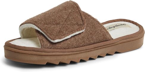 Dearfoams Women's Norma Adjustable Wool Slide Slipper in Saudi Arabia
