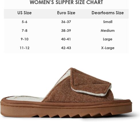 Dearfoams Women's Norma Adjustable Wool Slide Slipper in Saudi Arabia