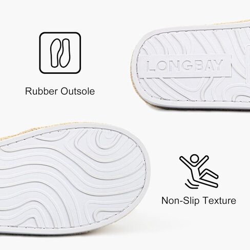 شبشب نسائي مفتوح من الأمام من LongBay مصنوع من الإسفنج الذكي وقابل للتعديل في غرفة النوم للاستخدام في الأماكن المغلقة in Kuwait