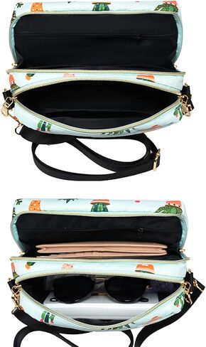 YANAIER Functional Multi Pocket Crossbody Bag for Women Stylish Ladies Shoulder Messenger Bags Purse in Saudi Arabia