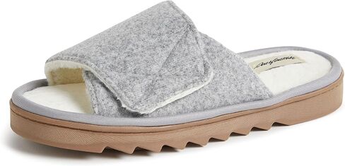 Dearfoams Women's Norma Adjustable Wool Slide Slipper in Saudi Arabia