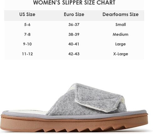 Dearfoams Women's Norma Adjustable Wool Slide Slipper in Saudi Arabia