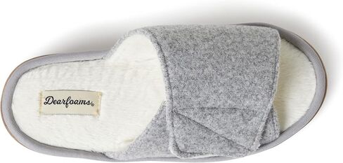 Dearfoams Women's Norma Adjustable Wool Slide Slipper in Saudi Arabia