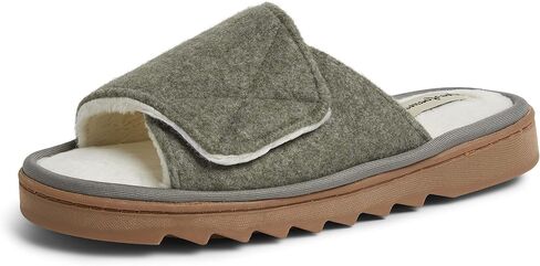 Dearfoams Women's Norma Adjustable Wool Slide Slipper in Saudi Arabia
