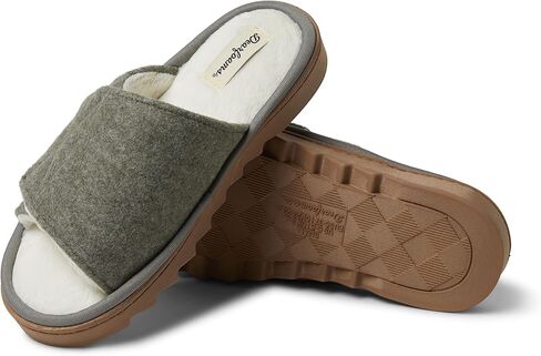 Dearfoams Women's Norma Adjustable Wool Slide Slipper in Saudi Arabia