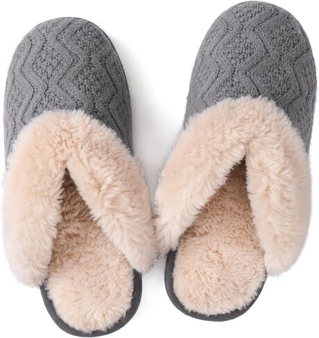 شبشب نسائي مريح بياقة على شكل حرف V من ULTRAIDEAS، شبشب منزلي سهل الارتداء للسيدات مع نعل مطاطي مانع للانزلاق in Kuwait