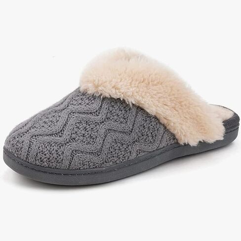 شبشب نسائي مريح بياقة على شكل حرف V من ULTRAIDEAS، شبشب منزلي سهل الارتداء للسيدات مع نعل مطاطي مانع للانزلاق in Kuwait