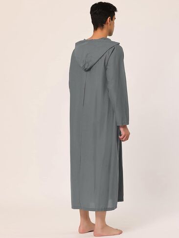 قميص نوم رجالي من Lars Amadeus، قميص نوم طويل، ملابس نوم بغطاء للرأس، بيجامة نوم in Saudi Arabia