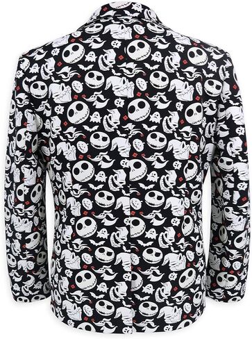 Disney Tim Burton's The Nightmare Before Christmas Glow in the Dark Half Suit and Light Up Tie for Adults in Saudi Arabia
