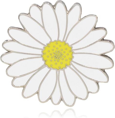 Daisy Flower Hard Enamel Pin in Saudi Arabia