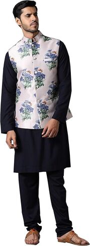 ELINA FASHION بيجامة كورتا من الحرير الخام الهندي للرجال وسترة نهرو (صدرية) || مجموعة ديوالي بوجا لحفلات الزفاف in Kuwait