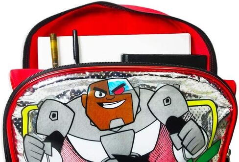 Teen Titans Backpack for Boys Set - Bundle with 16" Teen Titans Go Backpack, Stickers, More | Teen Titans Backpack for School in Saudi Arabia