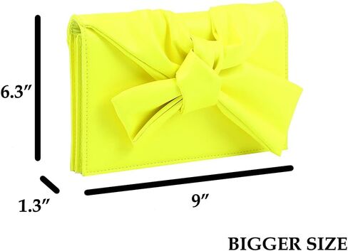 Handbag Republic Ribbon Bow Tie Shaped Clutch Crossbody Purses Sling Bags for Women Trendy in Saudi Arabia