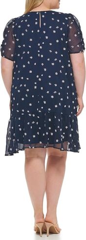 DKNY Women's Plus Soft Everyday Fit and Flare Dress in Saudi Arabia
