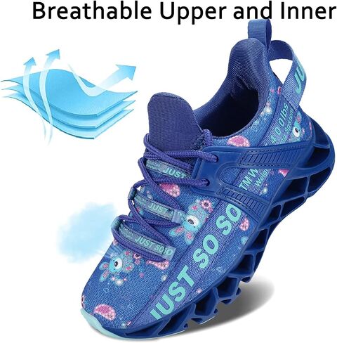 Yodutry Kids Sneakers Running Athletic Mesh Casual Sport Walking Breathable Lightweight Shoes for Boys Girls in Saudi Arabia
