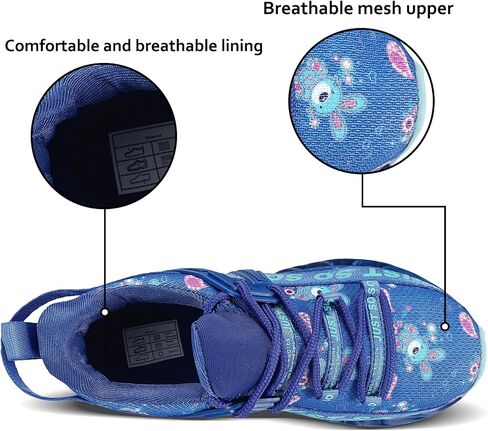 Yodutry Kids Sneakers Running Athletic Mesh Casual Sport Walking Breathable Lightweight Shoes for Boys Girls in Saudi Arabia