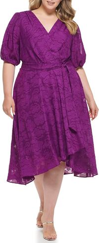 DKNY Women's Plus Soft Everyday Fit and Flare Dress in Saudi Arabia