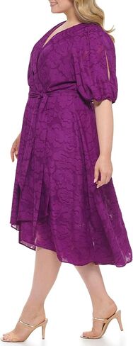 DKNY Women's Plus Soft Everyday Fit and Flare Dress in Saudi Arabia