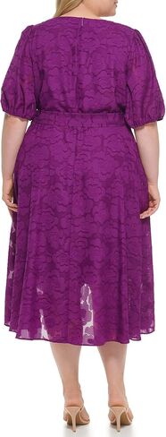 DKNY Women's Plus Soft Everyday Fit and Flare Dress in Saudi Arabia