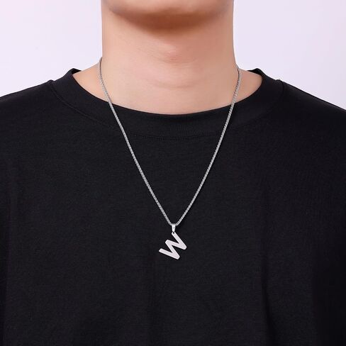 Fiusem Silver Tone Wheat Chain Necklace for Men, 2.5mm Mens Chain Necklaces, Stainless Steel Necklace Chains for Men, Boys and Women, Men Necklace 16-28 Inch in Saudi Arabia