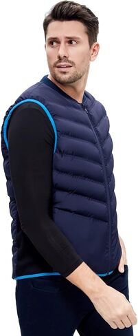 WESMART Heated Vest for Men Women - Built in Temperature Control Button Electric Vests Heated Coat with Battery in Saudi Arabia