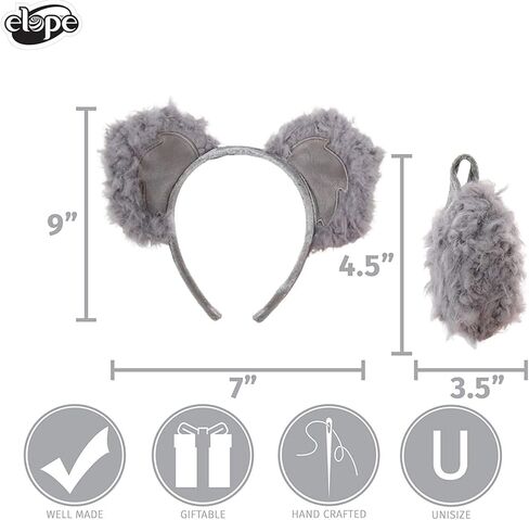 Koala Ears Headband & Tail Kit in Saudi Arabia