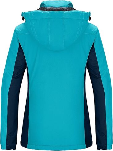 Wantdo Women's Waterproof Ski Jacket Warm Winter Coats Windproof Fleece Rain Jackets Outdoor Outwear in Kuwait