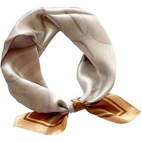 وشاح حريري YUDANSI للنساء، وشاح للرقبة من حرير التوت 100% للنساء، وشاح حريري مربع من الساتان مقاس 21 بوصة in Kuwait