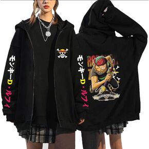 rhnczg Anime hoodie straw hat team hooded Fashion Sweatshirt for teenage men and women… in Saudi Arabia