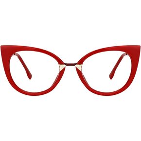 Zeelool نظارات أنيقة كبيرة الحجم عين القطة الزرقاء لحجب الضوء للنساء جاكلين FP0669