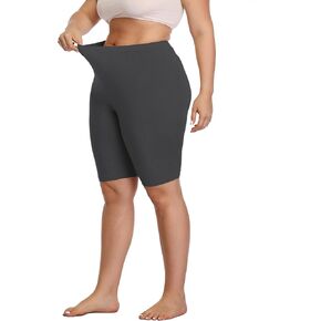 DITSONEO Plus Size Short Leggings for Women Knee Length Leggings Pant Mid Thigh Stretch Shorts in Kuwait