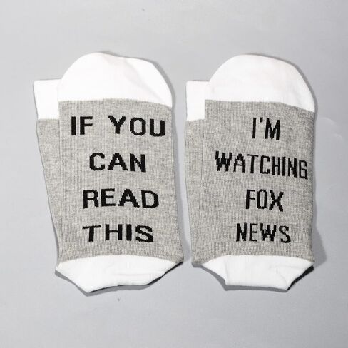 LEVLO Fox Gift If You Can Read This I'm Watching Fox Cotton Socks Fox Fans Gift in Saudi Arabia
