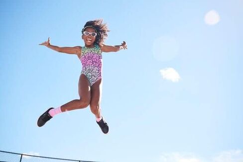 PUMA Girls' Crossback One Piece Swimsuit in Saudi Arabia