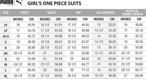 PUMA Girls' Crossback One Piece Swimsuit in Saudi Arabia