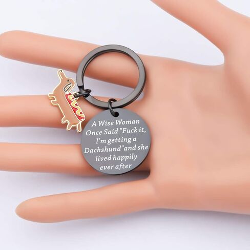 TGBJE Dachshund Gift I'm Getting a Dachshund Keychain Gift For Dog Lover Pet Owner Gift Dog Mom Gift in Saudi Arabia
