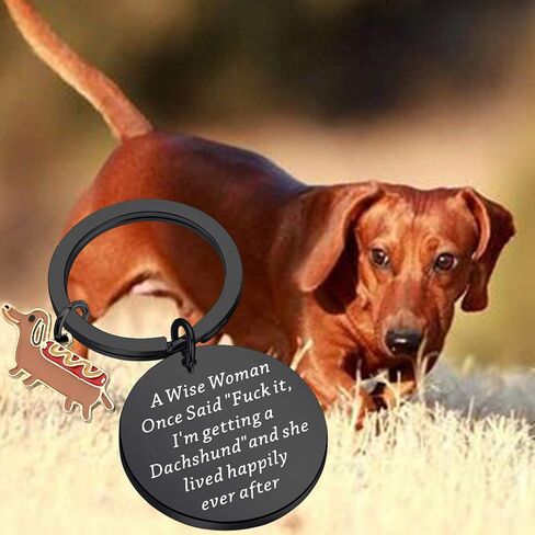 TGBJE Dachshund Gift I'm Getting a Dachshund Keychain Gift For Dog Lover Pet Owner Gift Dog Mom Gift in Saudi Arabia