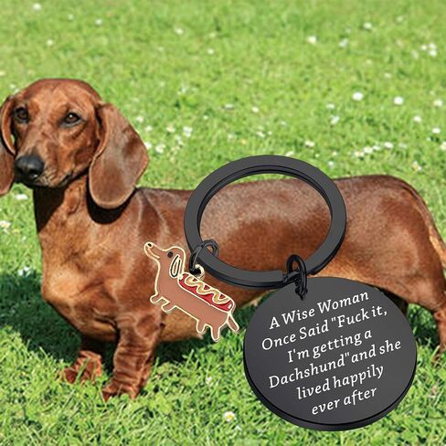TGBJE Dachshund Gift I'm Getting a Dachshund Keychain Gift For Dog Lover Pet Owner Gift Dog Mom Gift in Saudi Arabia