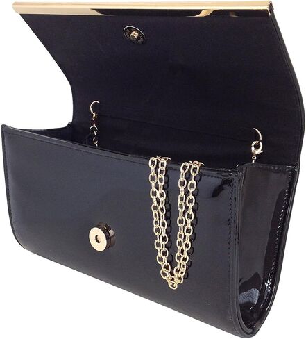 JNB Faux Patent Leather Glossy Candy Clutch in Saudi Arabia