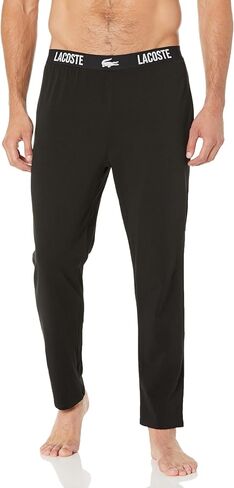 Lacoste mens Straight Fit Pajama Pant With Croc Waistband in Saudi Arabia